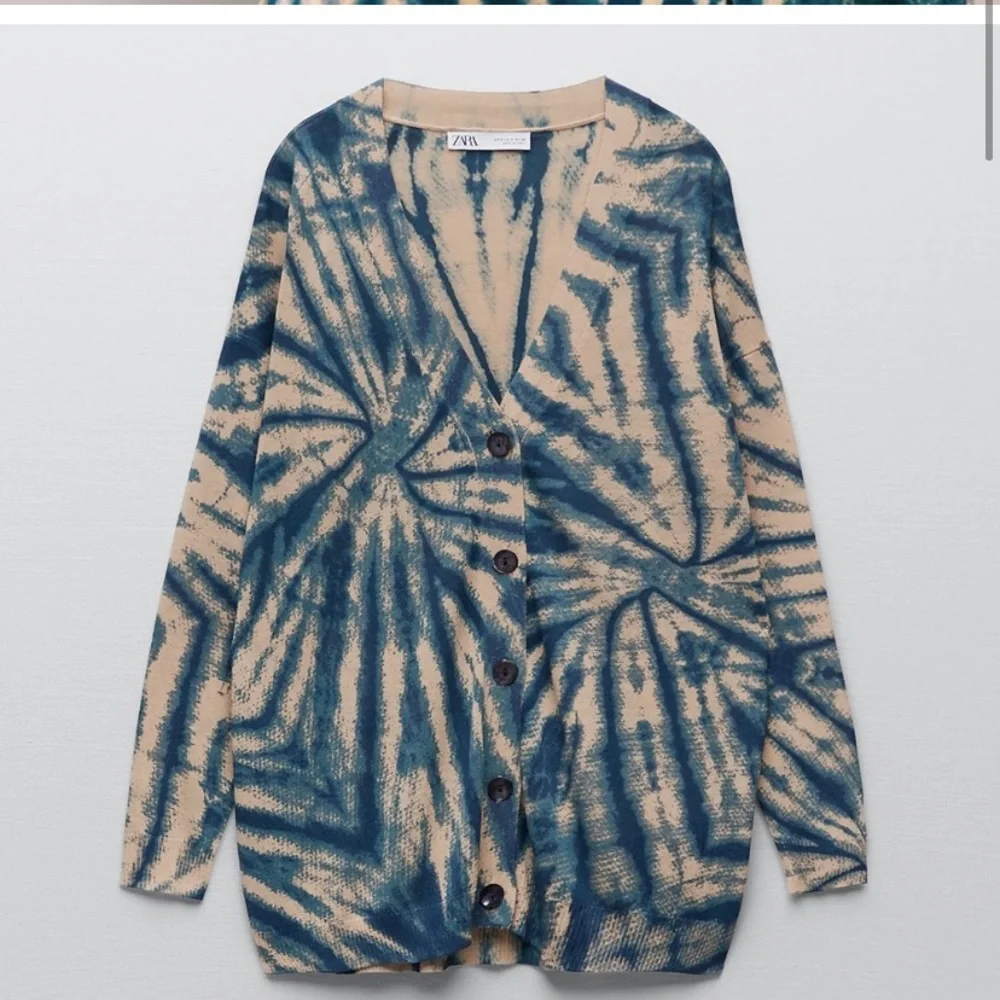 Zara Tie Dye Knit Cardigan